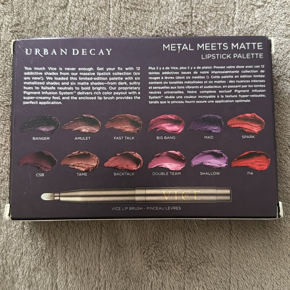 URBAN DECAY VICE METAL MEETS MATTE LIPSTICK PALETTE - Picture 2 of 4